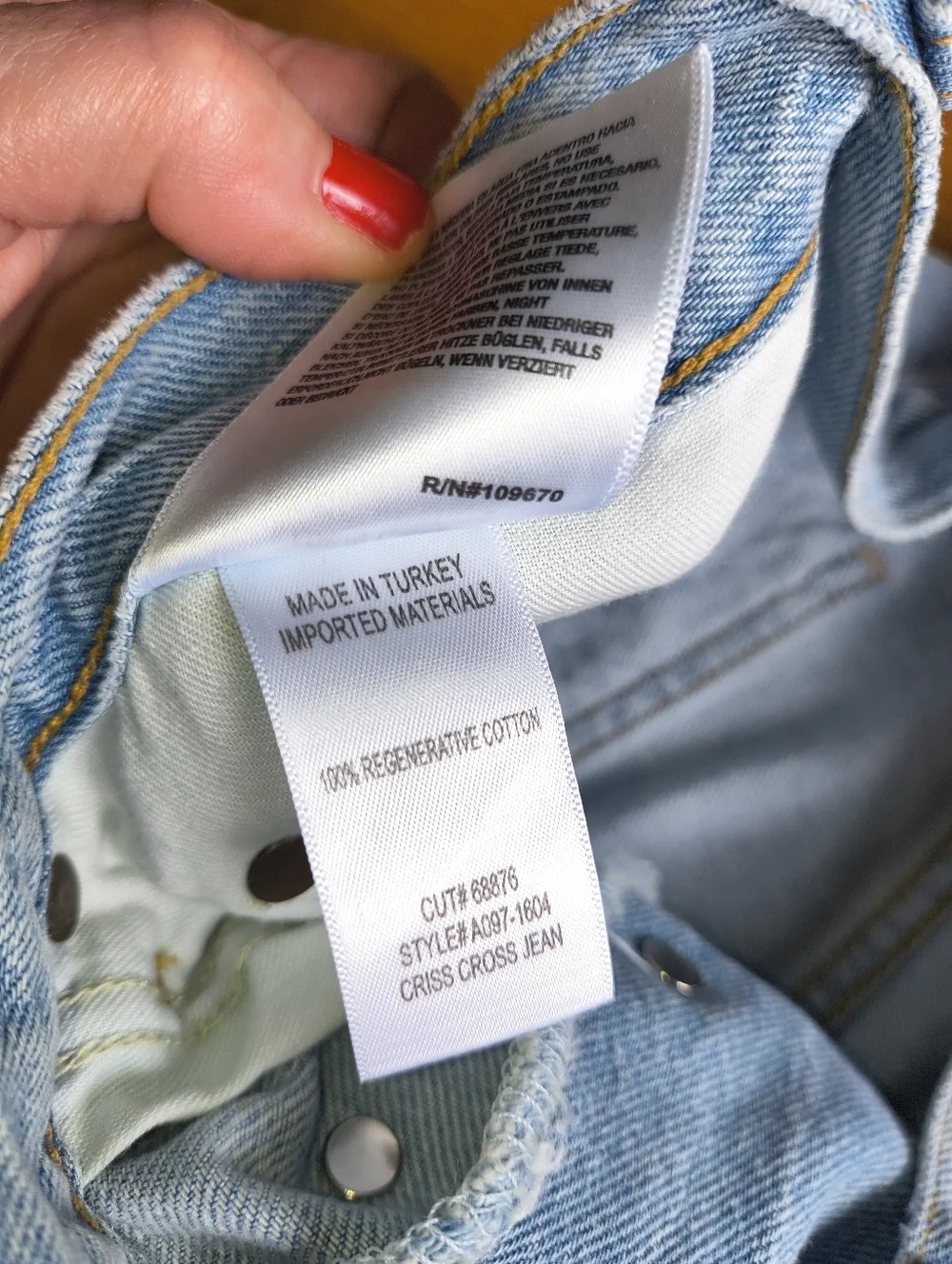 Agolde Criss Cross Upsized Jean in Wired Size 31 - Picture 10 of 13